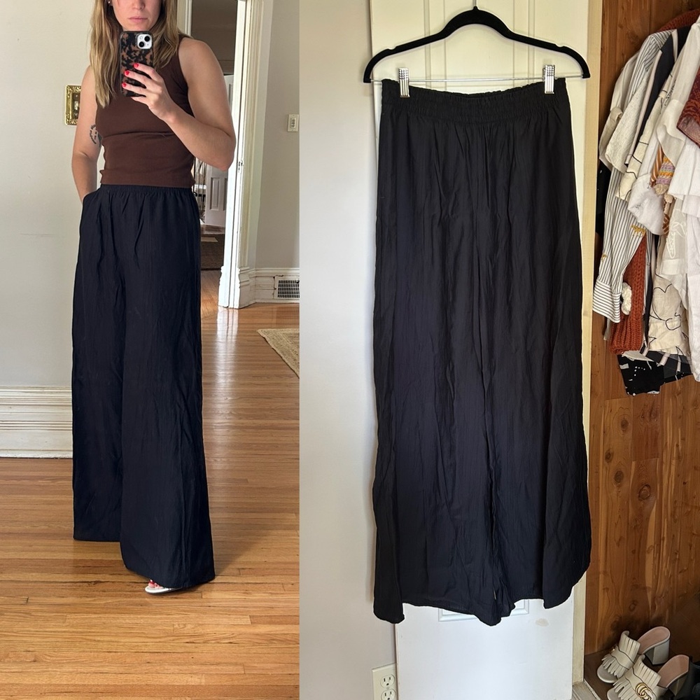 NWOT H&M crepe wide leg pants